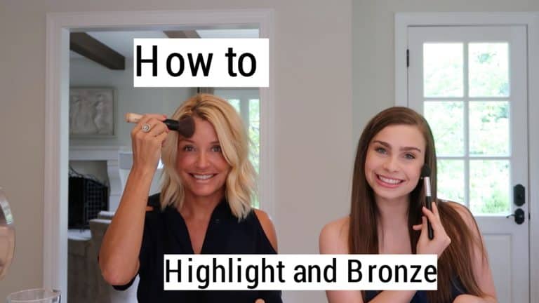 highlighter and bronzer